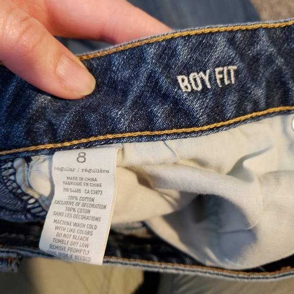 American Eagle Boy Fit Cropped Jeans - Picture 2 of 6